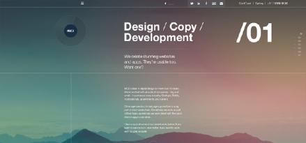 那些年，流行的漸變網頁設計案例